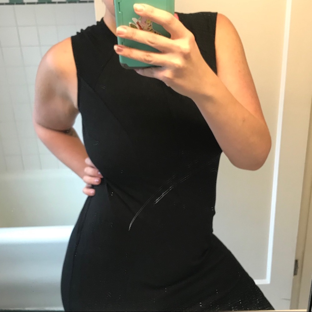 Black work appropriate bodycon dress